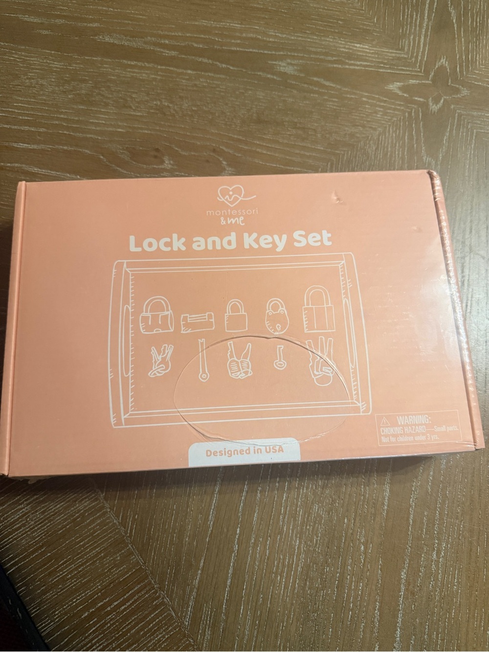 Montessori & Me Lock & Key Set  For Fine Motor Skills NIB